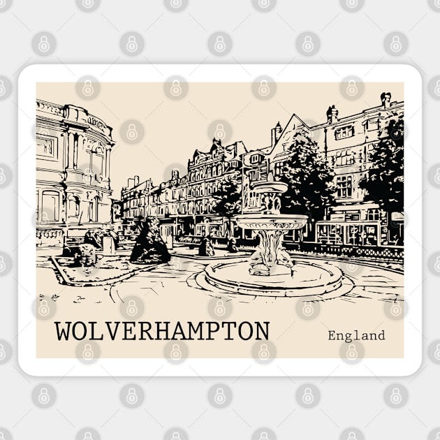 Wolverhampton England Magnet by Lakeric